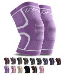 WOPOKY Knee Braces for Pain, Compression Sleeves XXX-Large, Purple