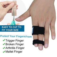 Pexmen 1/2/5/10Pcs Buddy Tape Finger Straps With Padded No-Slip Hook and Loop