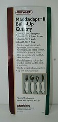 Maddadapt II Built-Up Cutlery Ableware Fork and Spoon Set Large Handle Easy Grip