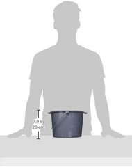 Commode Bucket with Lid and Handle Case