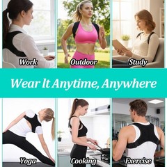 YBEATY Posture Corrector Adjustable Comfortable Back Brace Lightweight…