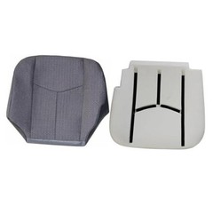 Dark Gray 69C Driver Side Bottom Cloth Front Seat 2PCS Driver Bottom & Foam