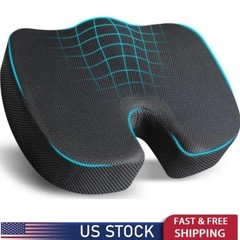 Office Car Seat Cushion Back Coccyx Tailbone Pain Relief Chair Pad Memory Pillow