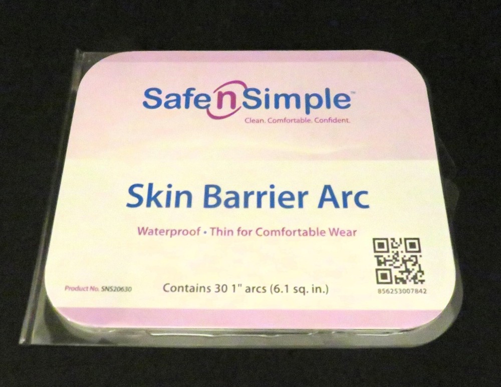 SAFE N SIMPLE SKIN BARRIER ARCS 2 Packs (60 pieces) 1″ SNS20630 EXP: 09/07/2025