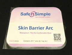 SAFE N SIMPLE SKIN BARRIER ARCS 3 Packs (90 pieces) 1″ SNS20630 EXP: 04/18/2026