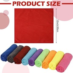 Newwiee 40 Pcs Wash Cloth Bulk Cotton Bath Hand Face Washcloths Soft Quick