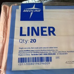 Medline-MSC323950C-Contoured Incontinence Liners 1 PACK OF 20 LINER 7 X 14