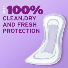 Poise Overnight Incontinence Pads for Women, 8 Drop Extra Coverage, 36 Count