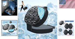 Comfort On-The-Go: Foldable Gel & Memory Foam Seat Cushion – 9.45″ Travel Size