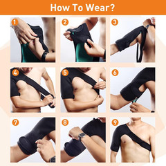 Shoulder Brace Support Compression Sleeve Torn Rotator Cuff Relief Joint AC Pain