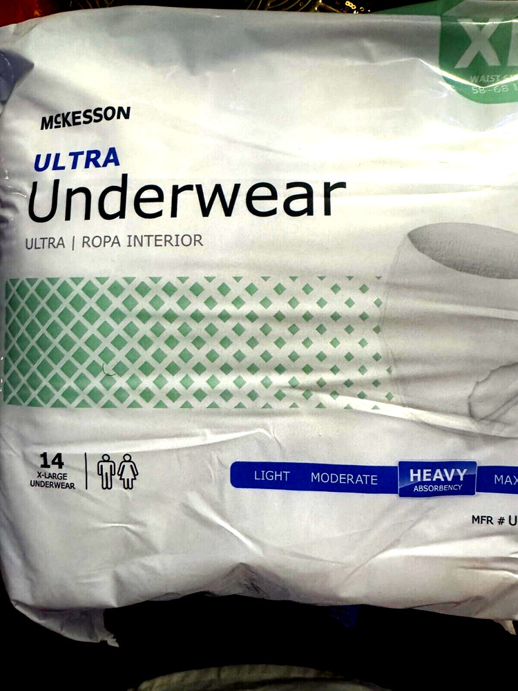 McKesson Adult Disposable Pull On Up Underwear Diapers XL Heavy Absorbency 56 Ct