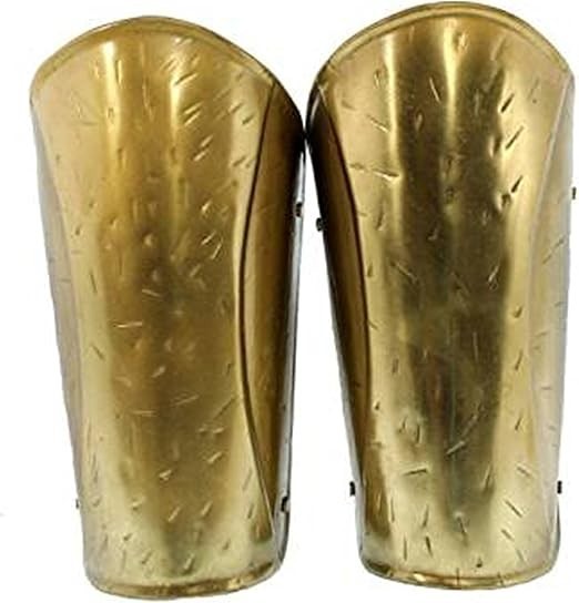 Mens Brass Medieval Spartan Arm Guards One Size Fits Most Brass Rustic