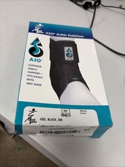 Med Spec 264004 ASO Ankle Stabilizer Black Size Small Ankle Support New