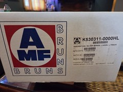 Amf Bruns J Hook, L Track Silver Series, K530311-0000HL, Set Of 4