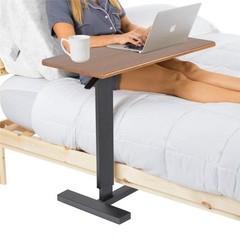 Medical Overbed Bedside Table Adjustable Height with Wheels Hospital & Home Use