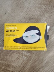 Audien Atom One Hearing Aids Wireless, Rechargeable, New Open Box