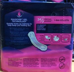 Prevail Daily Pads Moderate Absorbency 20 Pack (Lot Of 9) 180 Total Daily Pads