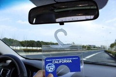 2x Handicap Parking Permit Placard Protector Cover Hanger Car Holder Hang Sleeve