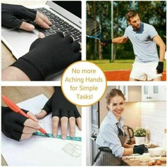 2 Pairs Copper Compression Arthritis Gloves Carpal Tunnel Joint Pain Relief Hand