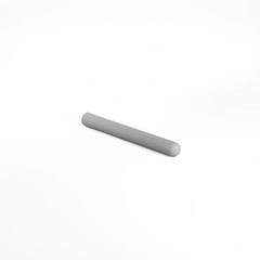Knurled Steel Hinge Pin for Plastic Laminated Pilaster 3/8in Od X 3-1/2in Long