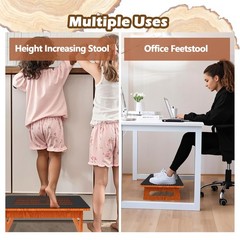 5.5″ Height One Step Stool for Adult & Toddler, 400 Lbs Heavy Duty Platform w…