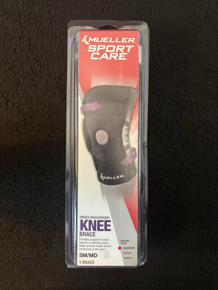 Mueller Sport Medicine Care Hinged Wraparound Knee Brace SM/MD Left Or Right