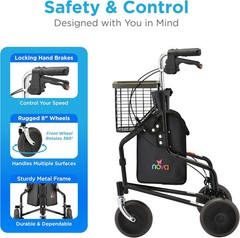 Nova Traveler 3 Wheel Rolling Walker 4900