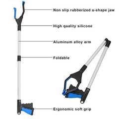 Industrial Grabber Tool Heavy Duty Pick Up Stick Hand Grip Reach Trash Picker