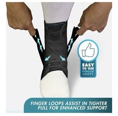 Med Spec ASO Ankle Stabilizer Brace Lace-Up Support Medium New