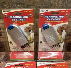 Silver ACU LIFE Audio Kit Hearing Aid Cleaner For Fast &Easy Results 5 Tools In1