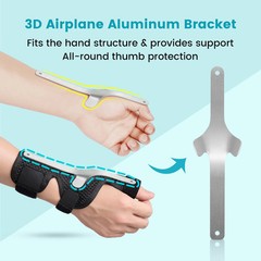 DrFinger Thumb Brace Spica Splint for Right & Left Hand, De Quervain’s Tenosynov