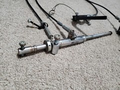 Tilt In Space Hand Levers cables quickie Ts wheelchair Left Right w 1 Pneumatic