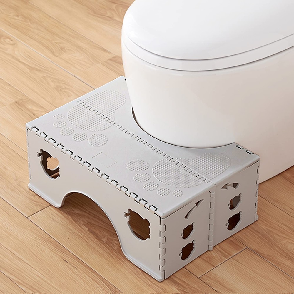 Foldable Toilet Stool 7 Inches Healthy Squatting Posture Poop Stool Anti-Slip