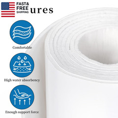 Adhesive Felt Roll, Orthopedic Felt Roll 1/8″ Thick 6″ X2.5Yd Quality Rayon Blen