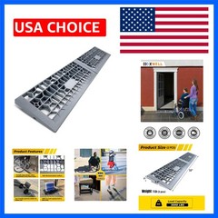 Modular Threshold Ramps for Doorways, 1″ Rise Wheelchairs Ramps for Home Indo…