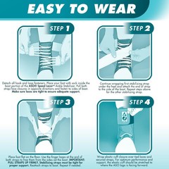 ASO Speed Lacer (XX-Small, Black) – Ankle Brace for Sprained Ankle and Perone…