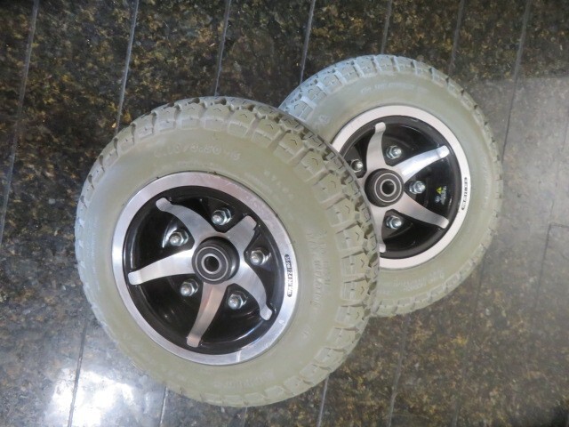 PAIR PR1MO 4.10/3.50-6 FRONT FLAT FREE Tires Wheel Pride Legend XL Scooter #5731