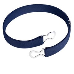Adjustable Elastic Stretch Belt for Women 2.5cm Wide Metal Ring Buckle No Hassle