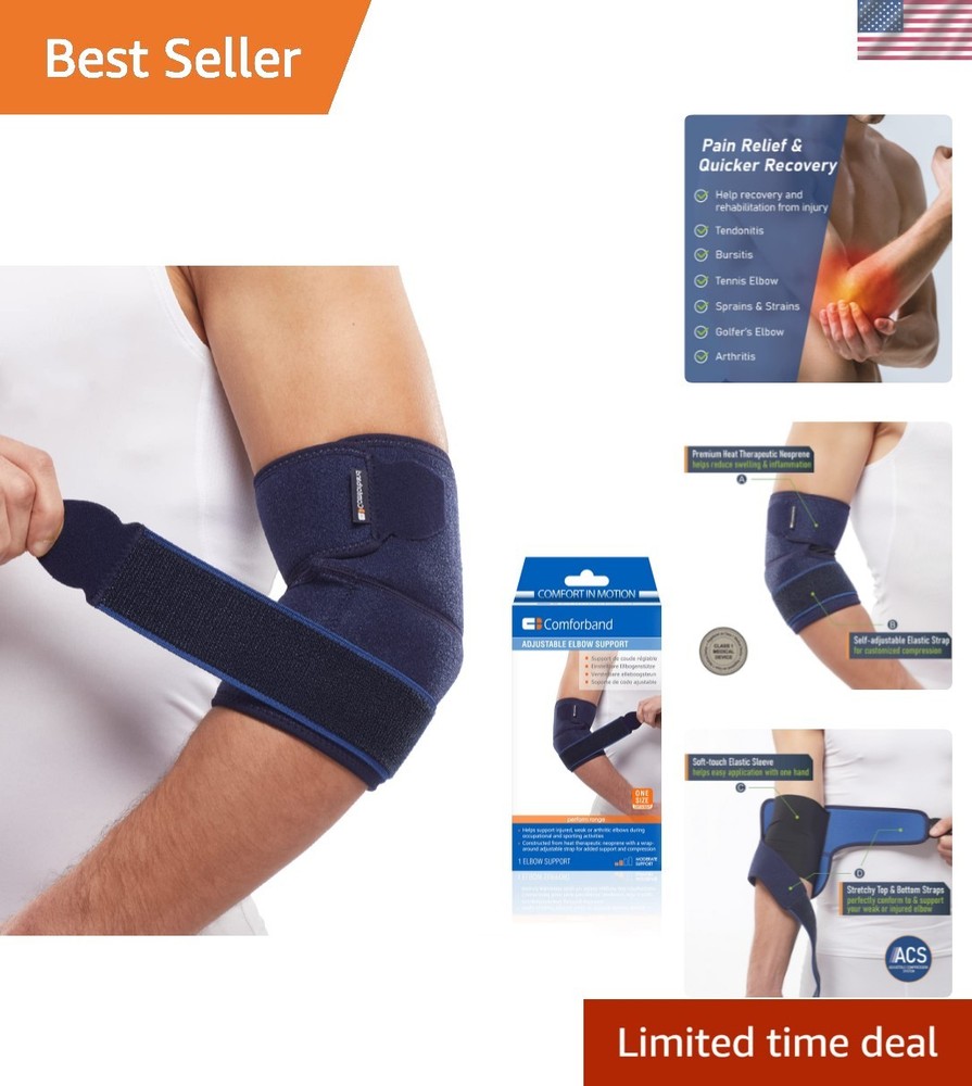 Adjustable Elbow Brace – Targeted Support for Tennis Elbow, Golfer’s Elbow, T…