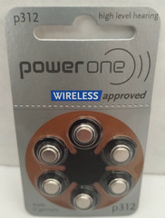 60 PowerOne Hearing Aid Cell Batteries 1.45V P312 Exp 2024 New Wireless Germany