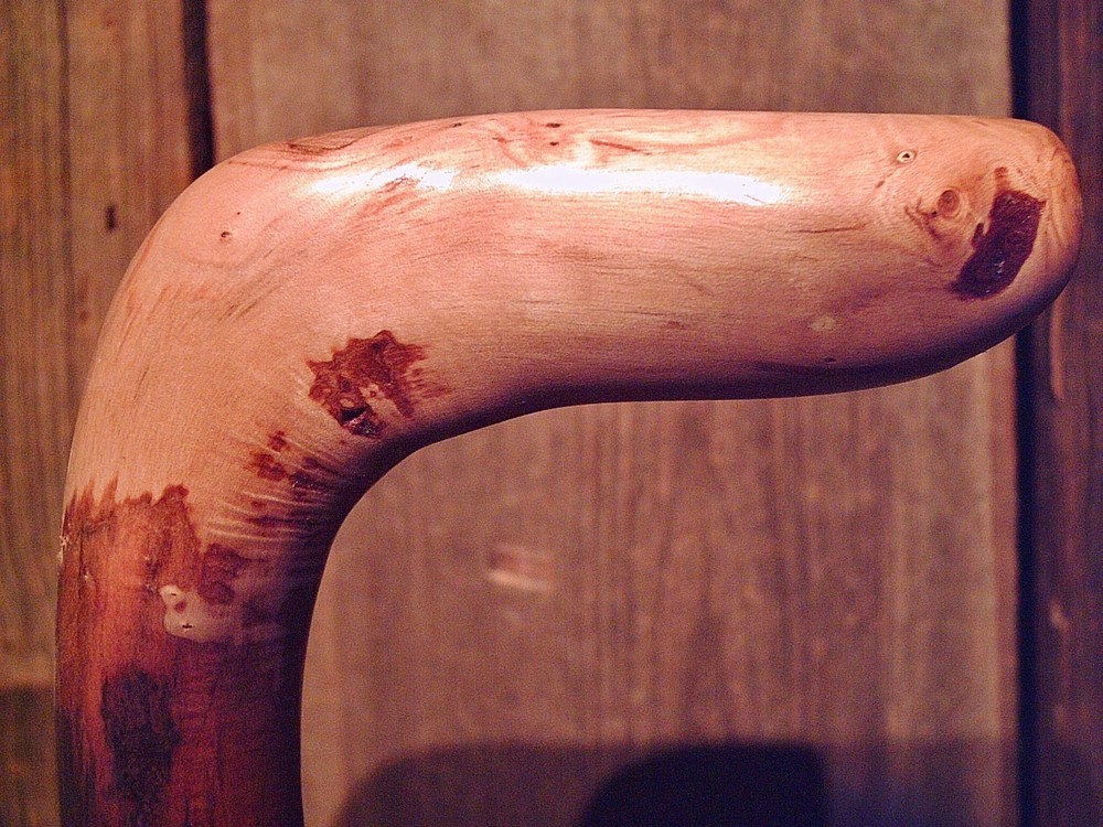 walking stick natural grown ROOT KNOB HANDLE for GOOD sized hands MADE IN USA