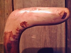 walking stick natural grown ROOT KNOB HANDLE for GOOD sized hands MADE IN USA