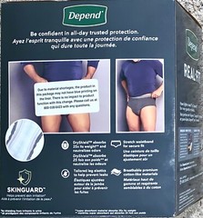 Depend Real Fit Large/Extra Large SKINGUARD Maximum Incontinence Underwear 12 Ct