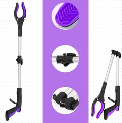 2 Pack 32 inch Heavy Duty(up to 10 lbs) Reacher Grabber Tool with Strong