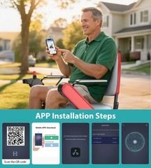 Smart Electric Wheelchair for Adults & Seniors – Auto Folding & APP Control