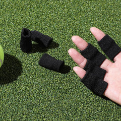 10Pcs Black Sport Finger Sleeves, Finger Sleeves Protectors, Elastic Finger S…