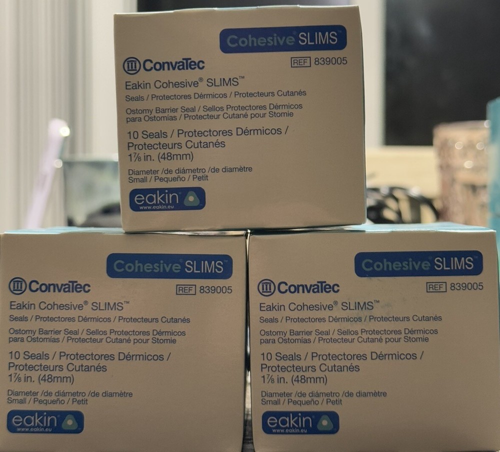 ConvaTec 839005 Eakin Cohesive SLIMS Barrier Seals 1-7/8″ (48mm) 3 Bxs Expd