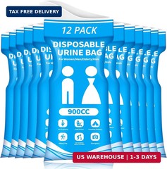 Disposable Urine Bag for Travel – 900ML Portable Pee Bags for Women Men 8/12/20/