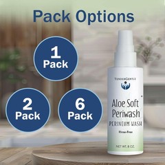 Aloe Soft Perineal Spray Pack of 2 8 oz Rinse Free Perineum Wash Soothes Vera