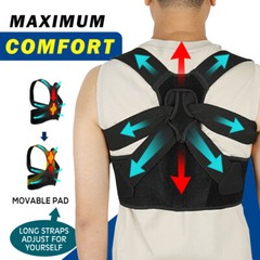 Back Brace Posture Corrector Shoulder Straightener Belt Pain Relief Fortemotus